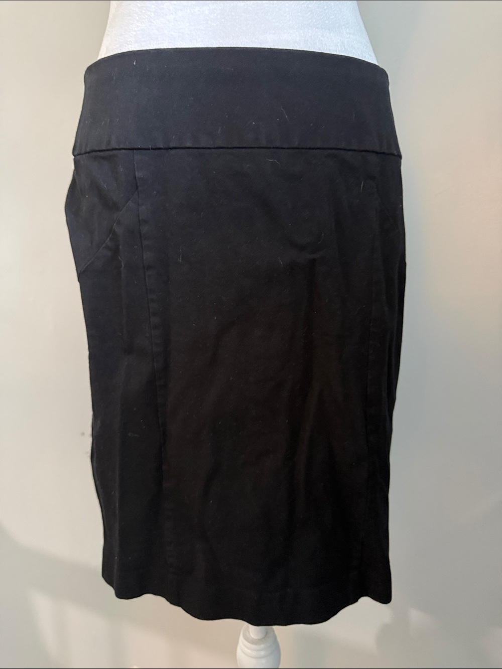Banana Republic Black Stretch Pencil Skirt Sz 8